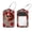 multicolored 4, variant on PhooArto 2 Pcs Luggage Tags, Cat Silhouette Pattern Privacy Cover ID Label with Stainless Steel Loop and Address Card for Travel Bag Suitcase