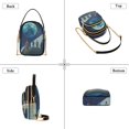 thumbnail image 3 of FORMRS Crossbody Bag for Women Quilted Travel Shoulder Cell Phone Purse with Chain Strap Handbag, Blue Planet, 3 of 7