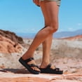 thumbnail image 2 of Sandalias tipo slide con plataforma para mujer Goosecret, soporte de arco, negras, 2 of 9