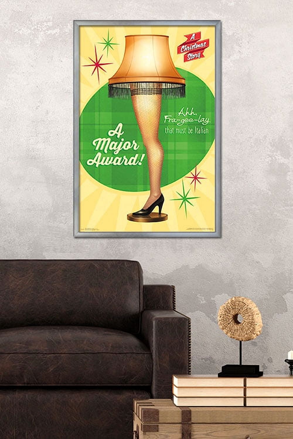 A Christmas Story - Lamp Wall Poster, 22.375" x 34", Framed