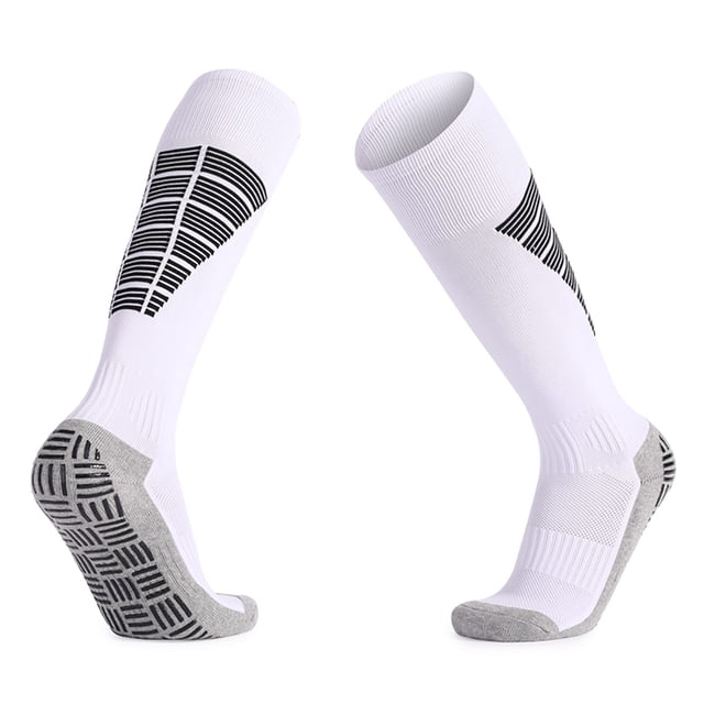 Calcetinas Anti Slip Sport Knee Altos Altos Calcetines Atletices para Hombres y Mujeres que dirigen el fútbol de atrenamiento
