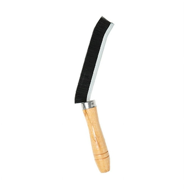 Cepillo de madera con cerdas para huecos, cepillo para huecos de baño, cepillo para limpieza de cocina, cepillo de cerdas con ranuras multifuncionales para ángulos muertos de azulejos