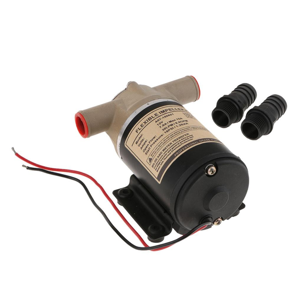 Nishiyuenyi 12V 8 GPM 30 LPM 18 PSI Diaphragm Water Pump - Self Priming - Marine/RV/Boat