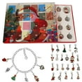 thumbnail image 1 of Lingouzi DIY Christmas Advent Calendar Bracelets Set with 24 Grids Bracelet Pendant and Accessories Christmas Countdown Calendar for Kids Adults, 1 of 7