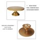 thumbnail image 5 of Round Iron Cake Stand for Weddings, Birthdays, Parties | 12" Golden Dessert Plate Pedestal, 5 of 5