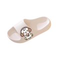 thumbnail image 2 of Fnooota Girls Slide Sandals, Indoor Non Slip Slip On Open Toe Summer Shoes White Size 1-1.5(Big Kids)（Big Kids), 2 of 5