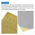 thumbnail image 3 of 10 Hojas de Calcomanías de Letras del Alfabeto para Uñas 3D Letras Mayúsculas y Minúsculas A a Z Dorado Autoadhesivas, 3 of 6