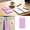 Purple, variant on Reusable silicone write-and-erase label cards; erasable with ; leaves no residue; ideal for message cards, sticky notes, and luggage tags,Pink