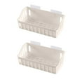 thumbnail image 6 of 2-Pack Corner Storage Rack, Shower Caddy Organizer Shelf Rack Hanging Wall Mount Organizer Basket for Kitchen, Bathroom, Shower, Sponges, Cleaning Tools, Space Saving Design Gray 2pc, 6 of 8