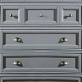 thumbnail image 3 of Lile 50 Inch Tall Dresser Chest, 6 Drawer, Crown Molding, Solid Wood, Gray, 3 of 6