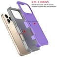 thumbnail image 5 of For iphone 17 Pro Max Case, Shockproof Heavy Duty Rugged Cell Phone Case for iphone 17 Pro Max Cover, Tekcoo Military Grade Full Body Protection Dual Layer Sturdy Durable Cute Bumper - Purple, 5 of 8