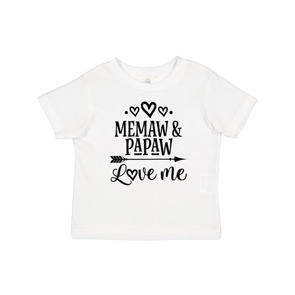 Inktastic Memaw and Papaw Love Me Girls Baby T-Shirt