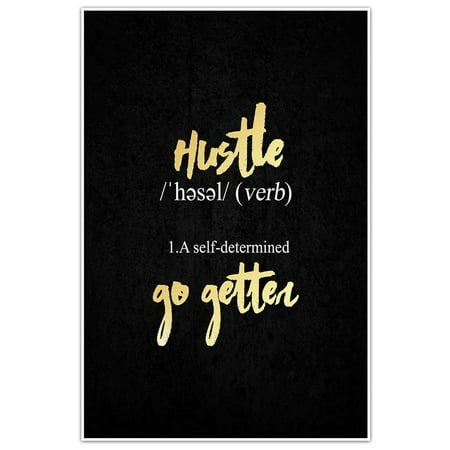 Hustle Definition Home Decor Wall Art 24 X 36 Walmart Com
