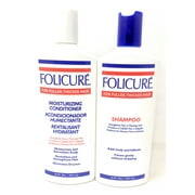 Folicure Shampoo and Folicure Moisturizing Conditioner 12 Ounce Bundle