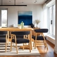 thumbnail image 5 of Walker Edison Modern Solid Wood Curved Dining Chair with Boucle, Set of 2, Black, 5 of 13