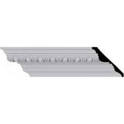 3 3/4"H x 4"P x 5 3/8"F x 94 1/2"L, (1 5/8" Repeat) Egg & Dart Crown Moulding