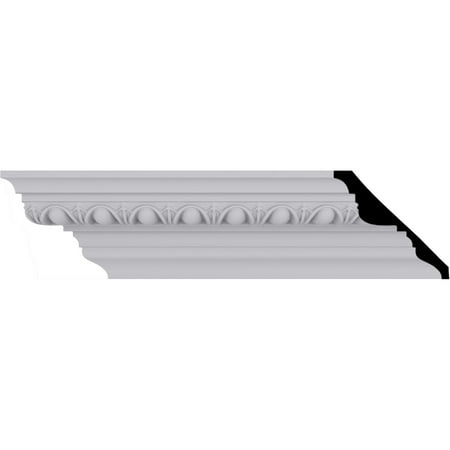 3 3/4"H x 4"P x 5 3/8"F x 94 1/2"L, (1 5/8" Repeat) Egg & Dart Crown Moulding