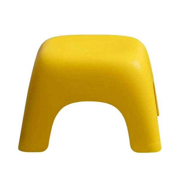 Taburete minimalista moderno para niños s Taburete de zapatos duradero antideslizante para niñas amarillo Zulema banco pequeño