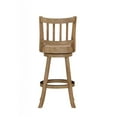 thumbnail image 4 of Boraam Sheldon Bar Height High Back Swivel Wood Bar Stool, Driftwood Wire-Brush Finish, 4 of 5