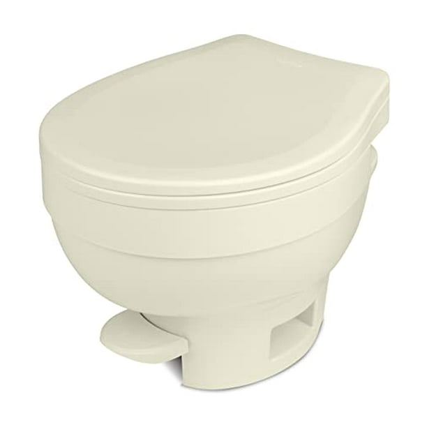 Thetford RV Toilet AquaMagic® VI Low, Parchment, Hand Sprayer, with
