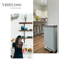 thumbnail image 5 of Home Zone Living 18.5 gal/70 Liter Kitchen Garbage Can Stainless Steel, Ocean Fog, 5 of 13