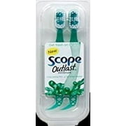 Scope Outlast Minibrush, Long Lasting Mint, Set of 2