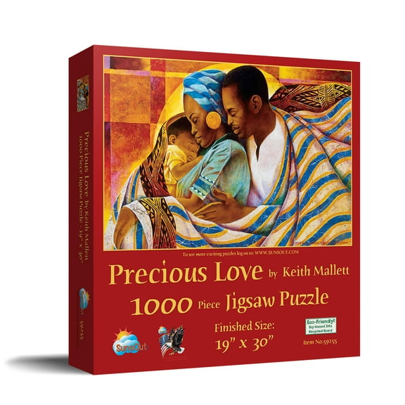 SUNSOUT INC - Precious Love - 1000 pc Jigsaw Puzzle by Artist: Keith Mallett - Finished Size 19" x 30" - MPN# 59255