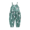 thumbnail image 4 of Mercatoo Baby Girls Cute Summer Jumpsuits 𝐇𝐚lter Backless Harem Strap Romper Jumpsuit Toddler 𝐎ne 𝐏iece Rabbit Sleeve Set, 4 of 8