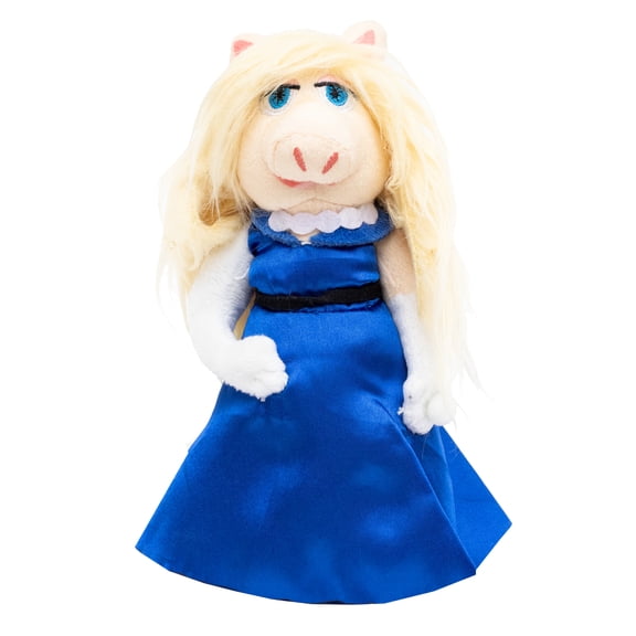 Disney Dog Toy, The Muppets Miss Piggy Blue Gown Full Body Pose, Plush