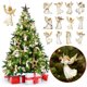 thumbnail image 3 of Adornos navideños, adornos navideños, conjunto de adornos de madera de la época victoriana con forma de estrella Angela, vestido largo Angela con árbol de Navidad de estrella de madera y colgante para, 3 of 5