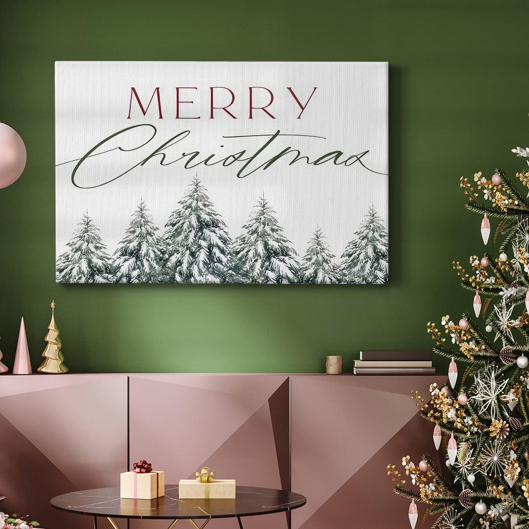 Merry Christmas Trees- Gallery Wrapped Canvas