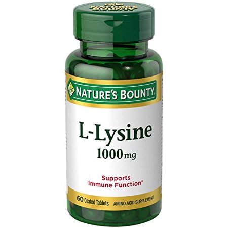 Nature s Bounty L-Lysine 1000 MG Immunity Amino Acid Supplement 60 Tablets