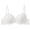 A1_White, variant on Women's Push Up Lace Bra Comfort Padded Underwire Bra Full Coverage Lift Up Minimizer T-Shirt Bralettes Comfy Plus Size Floral Lace Padded Support Lifting Bust Shaping Underwear Black 70B