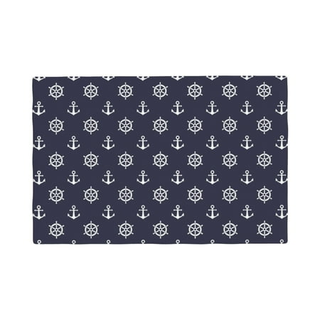 

Placemats Set of 4 / 6 anchor ship wheel darkblue Placemats for Dining Table Indoor/Outdoors Heat Resistant Washable Placemats 18 x 12