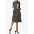 thumbnail image 4 of TheMoogan Women's PLUS Flutter Ruffle Cap Sleeve Tiered Jersey Babydoll A-Line Midi Day Dress, 4 of 6