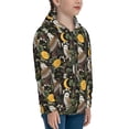 thumbnail image 5 of Naloa Owls And Plants Teenage Zipper Hoodie, Long Sleeve Zip Up Hoodies Casual Jackets Tops for 7-12 Years-, 5 of 6