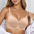 thumbnail image 2 of Fiaer Wireless Push up Bra for Women No Underwire Seamless Soft Support Bra Padded Shaped Side Support Bralettes Pink XXXL, 2 of 4