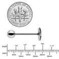 thumbnail image 4 of Body Candy 14G Women Stainless Steel Burning Skull Candle Mens Barbell Tongue Ring Body Piercing Jewelry 5/8”, 4 of 7