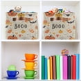 thumbnail image 6 of Yayeee Canvas Storage Basket with Handles for Shelves Fabric Bins Closet Organizer, Halloween Cute Pumpkins, 6 of 8