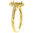 thumbnail image 4 of 10K Yellow Gold Natural HQ Ruby Engagement Ring Oval 7x5 mm Diamond Halo, size 7.5, 4 of 4