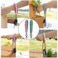 thumbnail image 5 of 2 uds llavero de cuerda de algodón tejido a mano pulsera hecha a mano flor Margarita Accesorios para llaveros colgante de llave de coche, 5 of 5