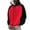 a-Red17641, variant on VNKIDY Men's Hoodies Autumn Winter Color Block Warm Sweatshirt Loose Fit Long Sleeve Drawstring Hooded Pullover For Cold Weather Leisure Tops