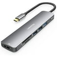 thumbnail image 1 of Adaptador multipuerto 7 en 1 USB C Hub UANTIN 4K HDMI 100 W PD, 1 of 7