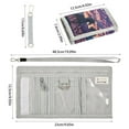 thumbnail image 3 of Cloth Wallet with Lanyard & Multiple Compartments Fashion Purse Zipper Clutch Bag for Cash Cards Coins Wild Horses Running, 3 of 7