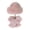 Pink, variant on Winter Fuzzy Hat Scarf Set for Women Faux Fur Collar Wrap Scarf Thickened Plush Warm Cap for Cold Weather
