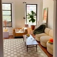 thumbnail image 3 of Checkerboard Carpets for Living Room Classic Retro Bedroom Decor Lattice Carpet Large Area Plush Floor Mat Non-slip Lounge Rug My Lux Decor Round, 3 of 14