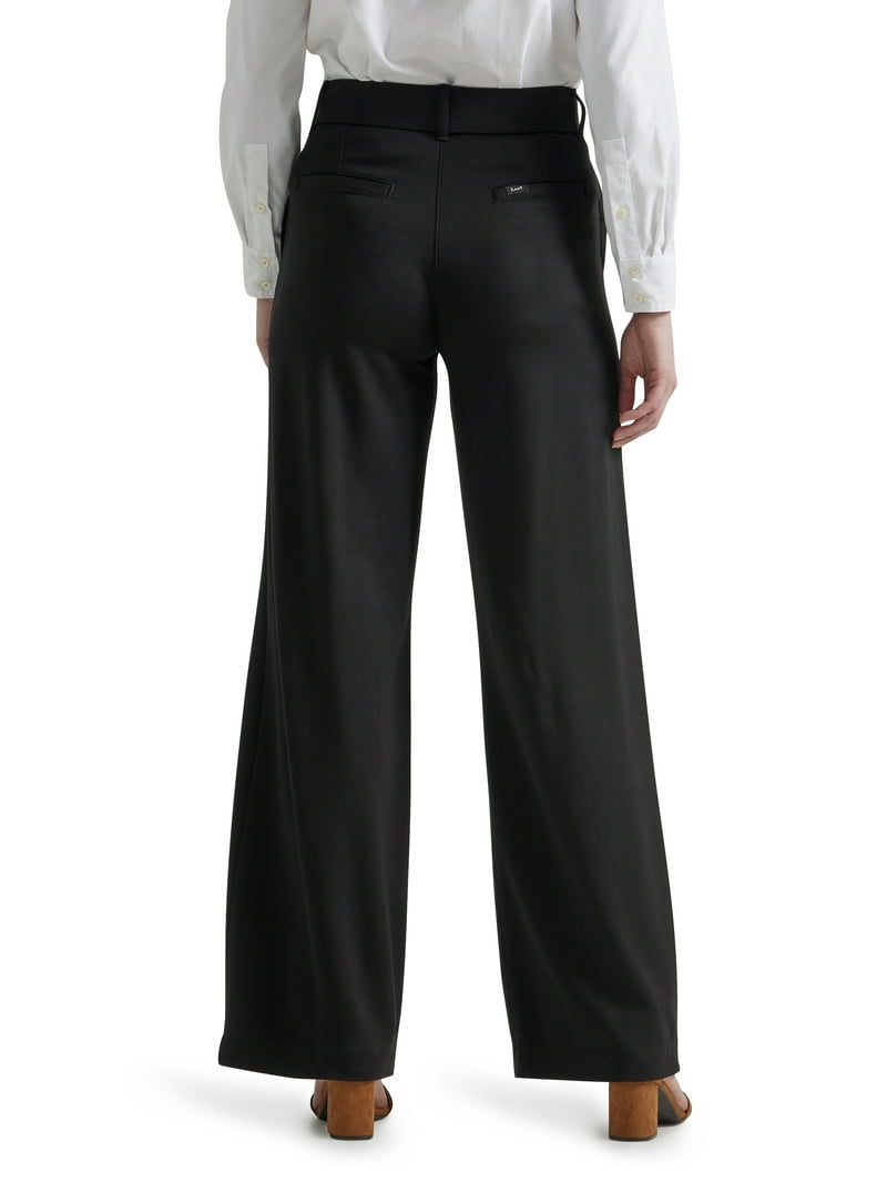 Lee Women's Pull-On A-Line Knit Pant, High Rise, Comfort Waist, Stretchable  Fabric - Walmart.com