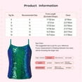 thumbnail image 7 of TTAO Girls Sequins Tank Tops Ballet Dance Camisole Latin Jazz Hip Hop Dance Performance Costume White 16, 7 of 7