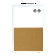 Quartet Magnetic Combination Board, Dry-Erase, 11" x 17", White Frame (MHOC1117)