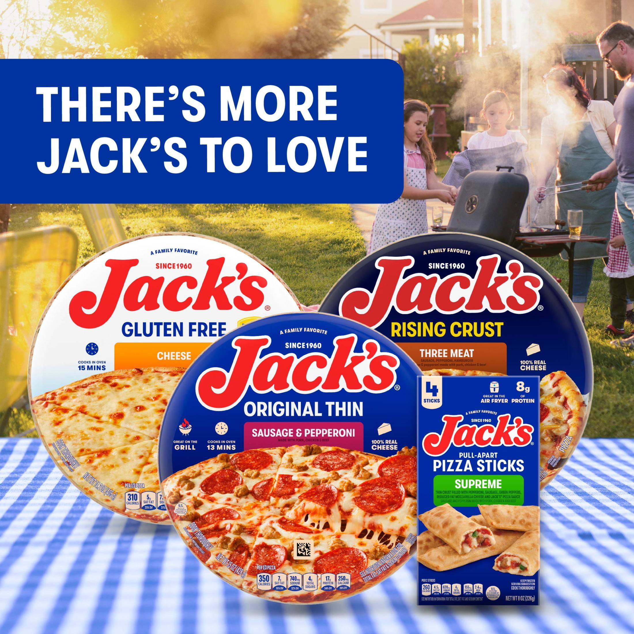Jack’s Frozen Cheesy Pizza Dippers, Pizza Sticks, Cheese Bread, 17.9oz (Frozen)